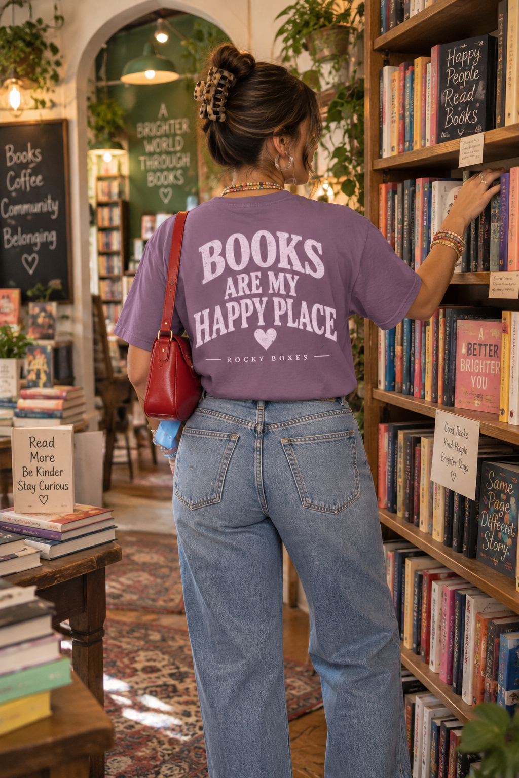 Books Are My Happy Place Tee