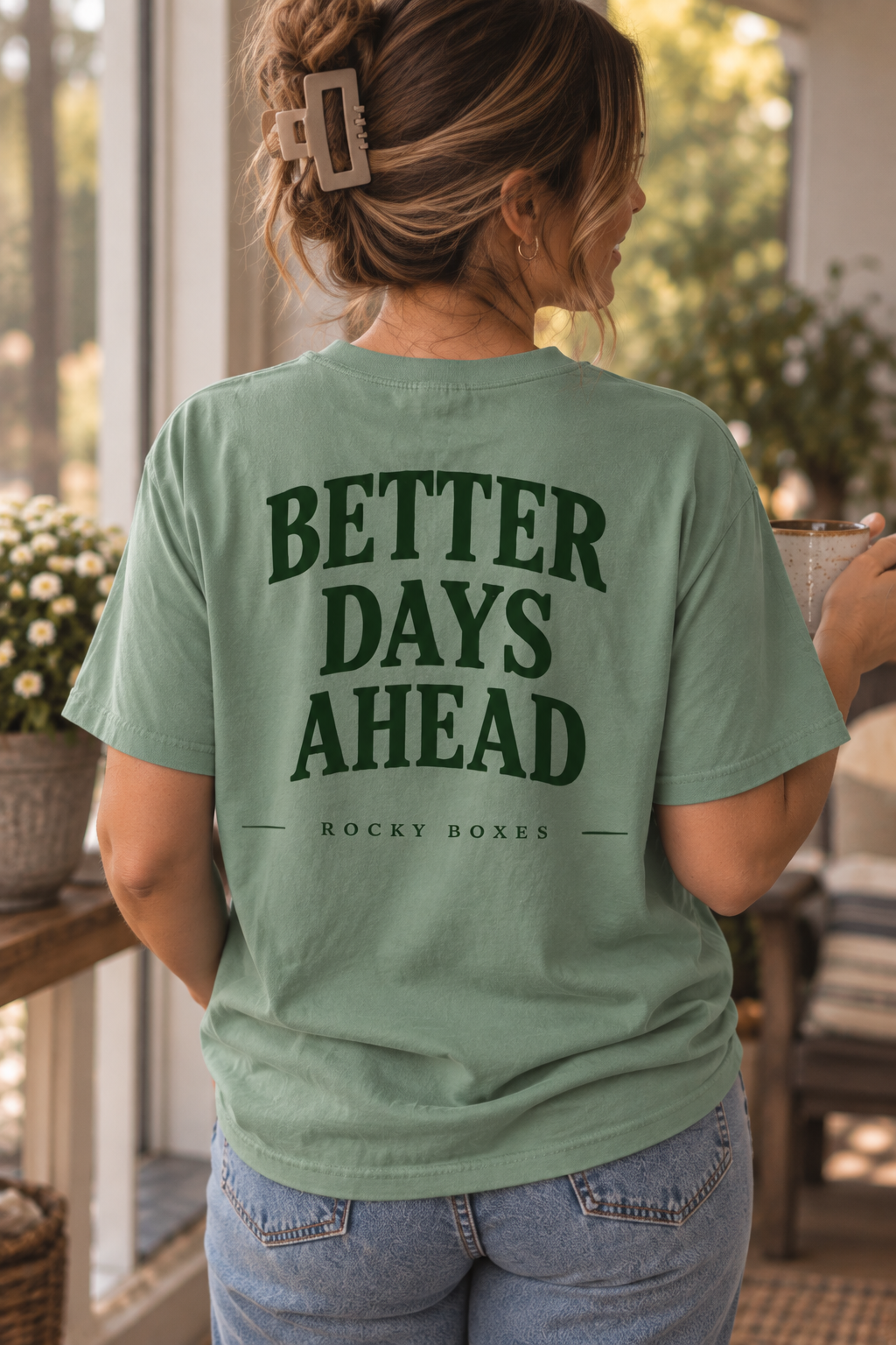 Better Days Ahead Green Tee