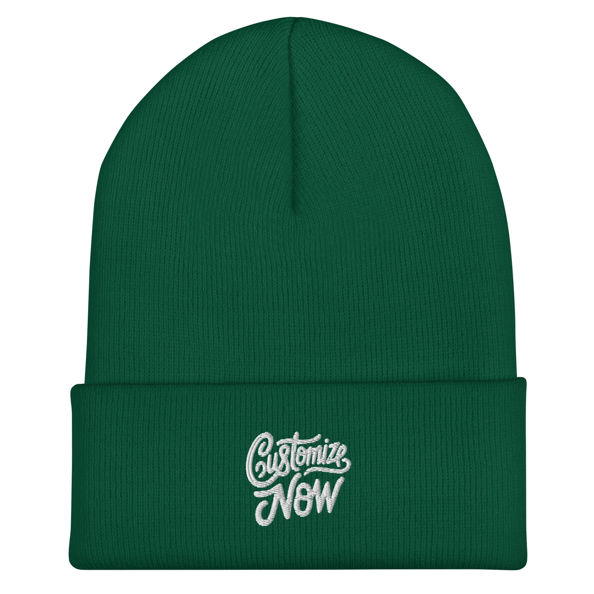 cuffed-beanie-spruce-front-68d58b08034ad.png