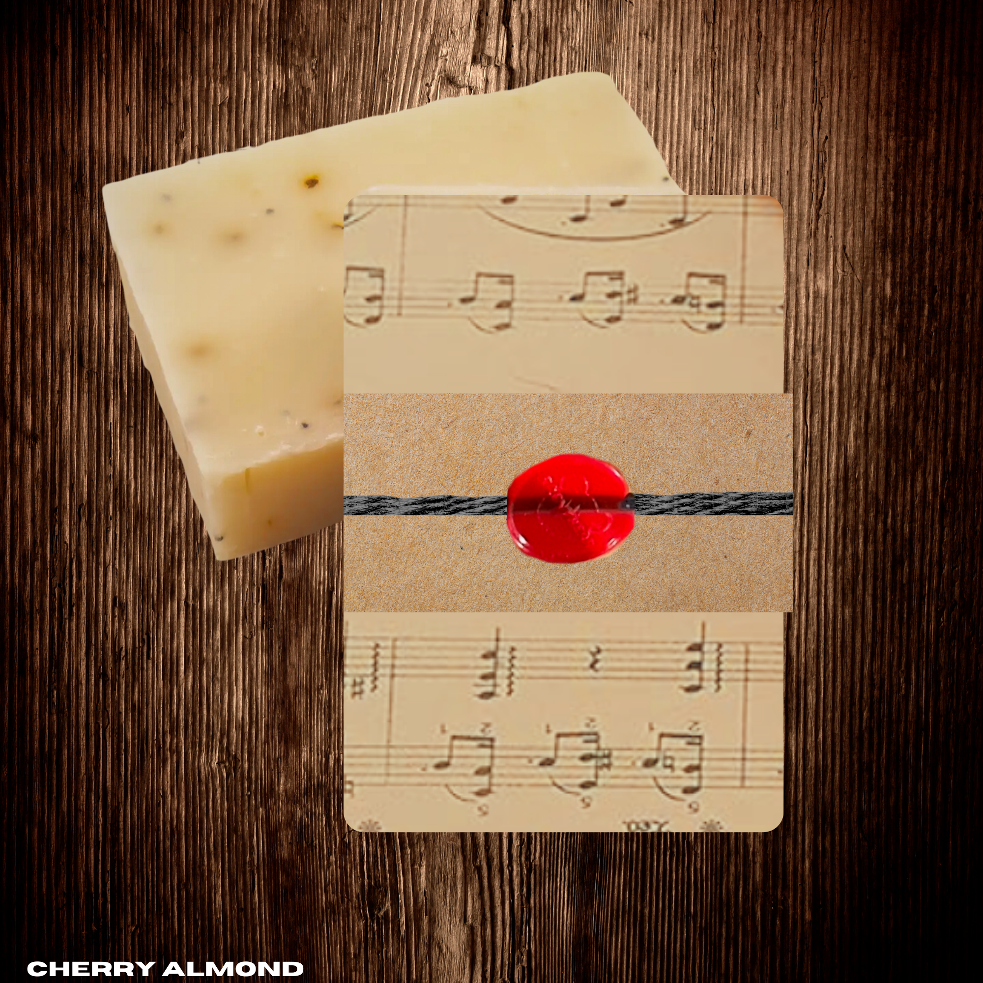 Cherry Almond Cold Process Soap Bar