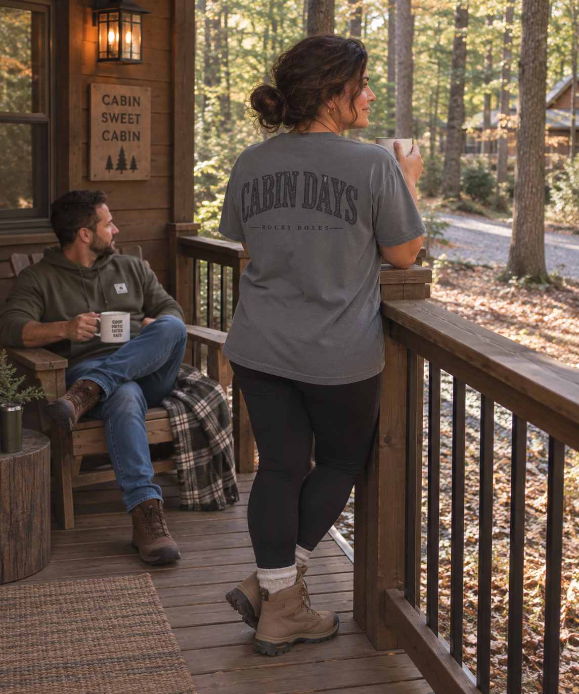 Cabin Days Pepper Tee