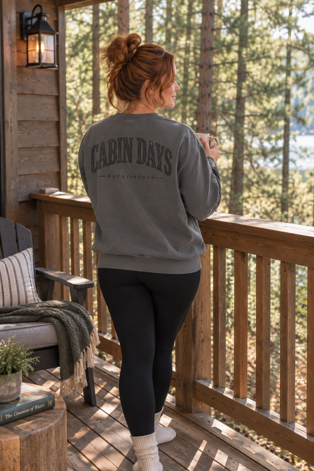 Cabin Days Gray Sweatshirt