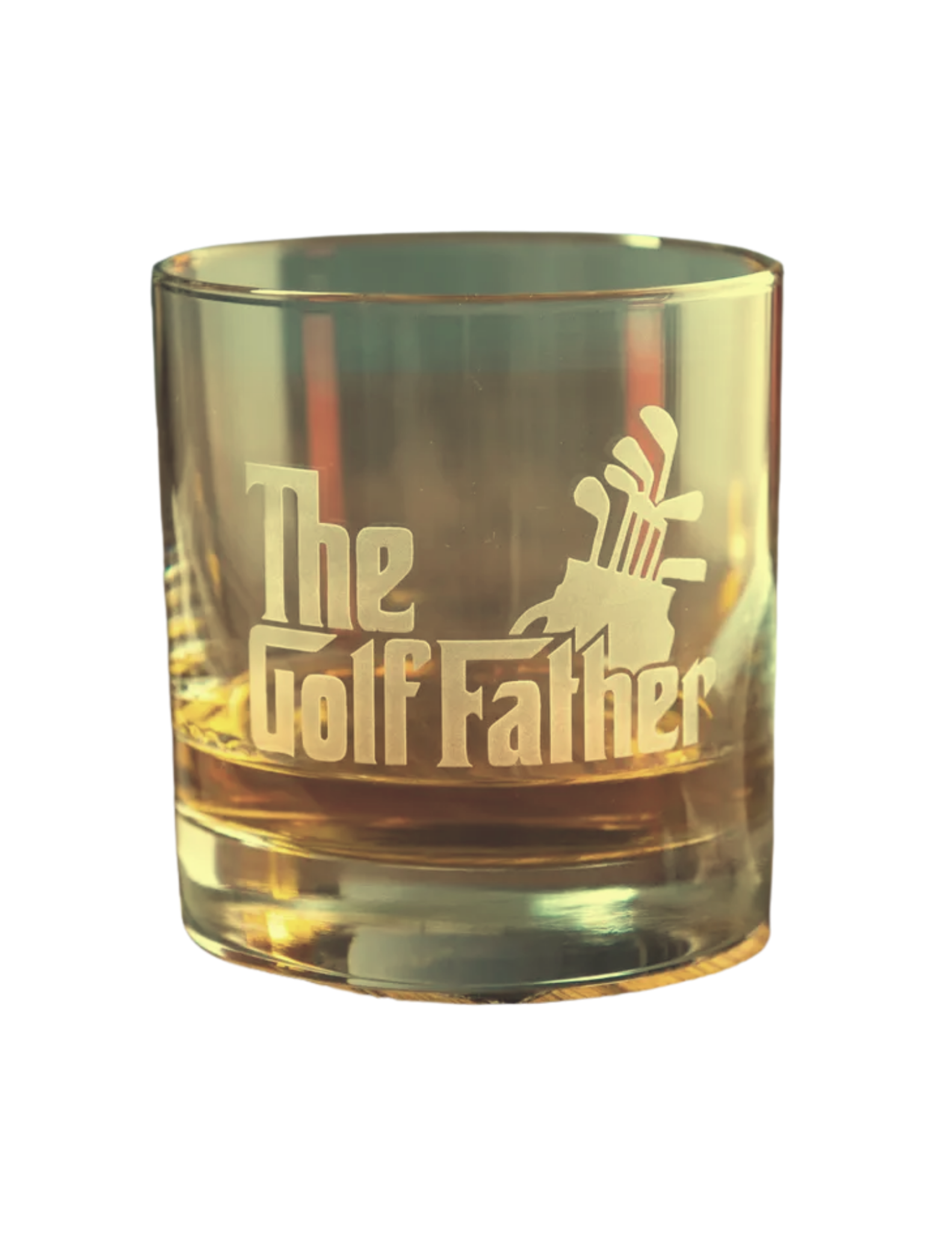 The Golf Father Whiskey Glass