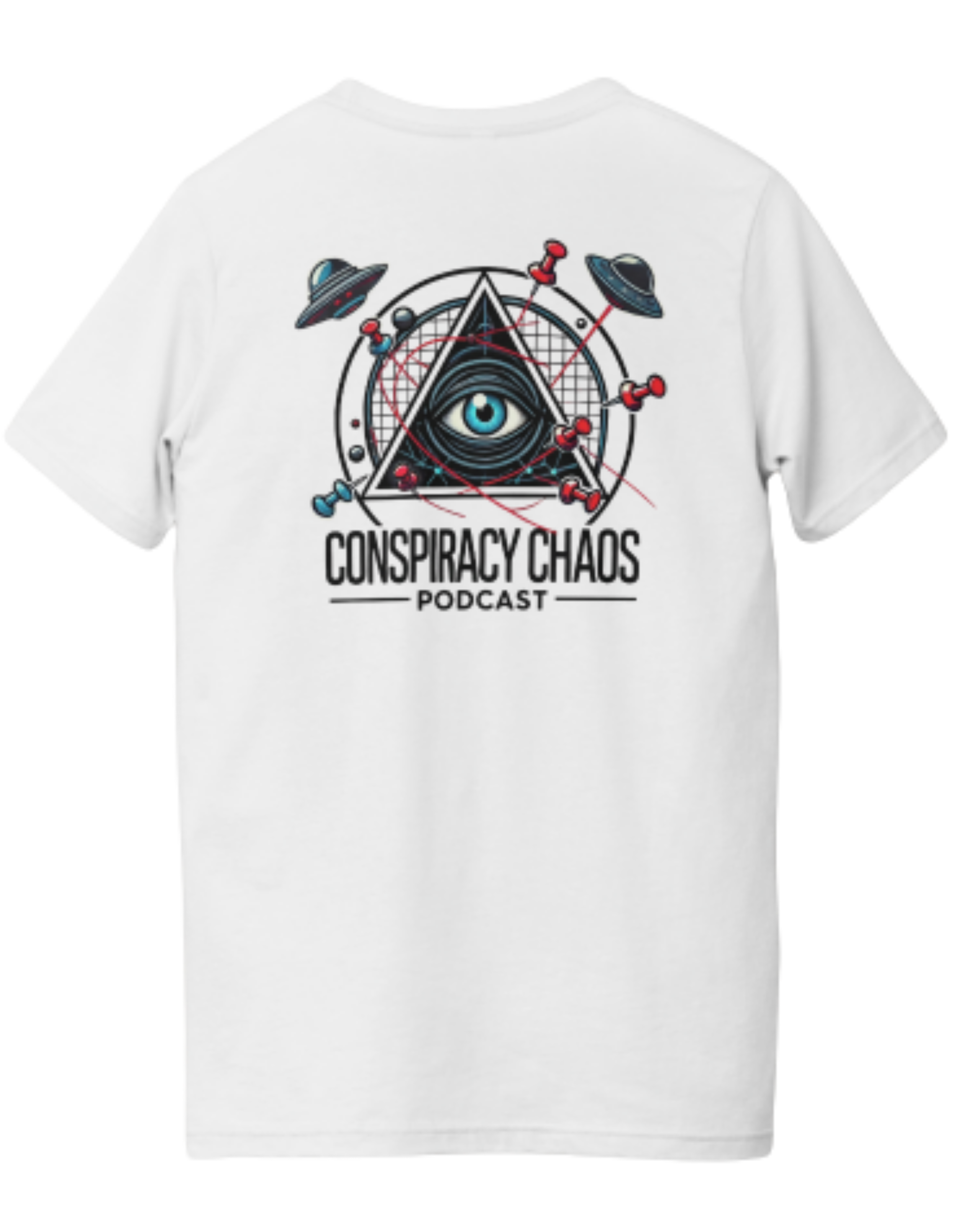 Conspiracy Chaos (White Tee) (Back)