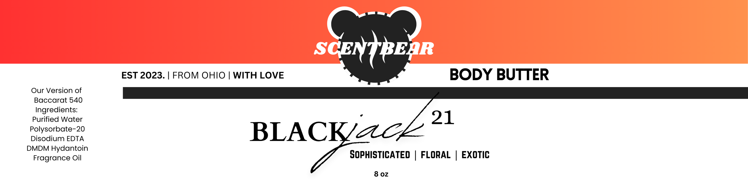 Black Jack 21 Body Butter