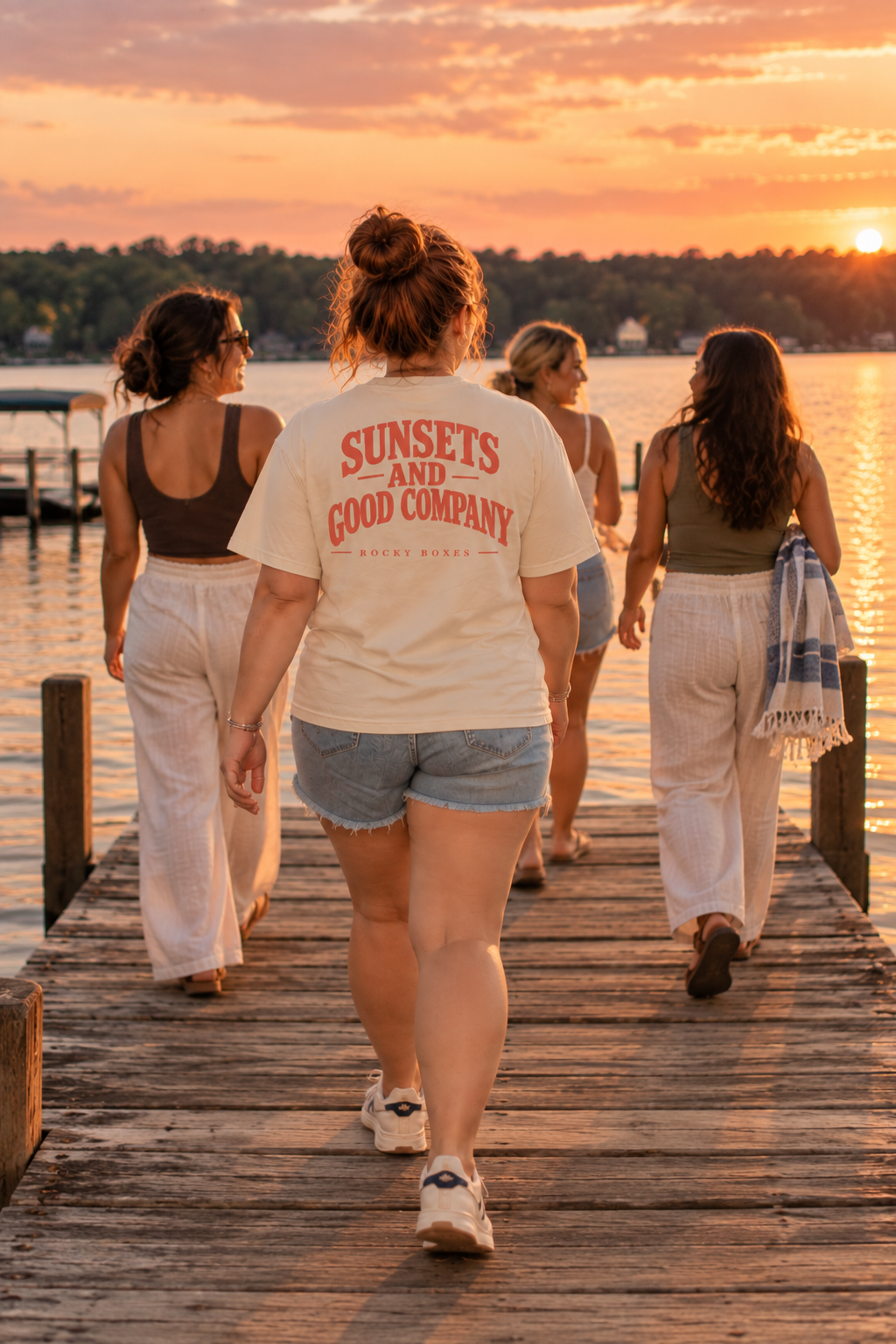 Sunsets and Good Company Tee