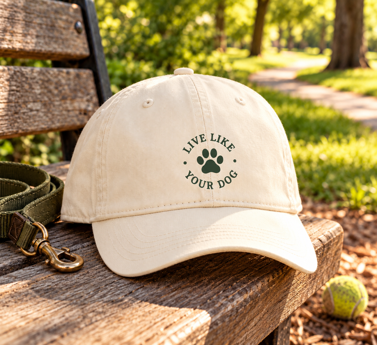 Live Like Your Dog Hat - Ivory
