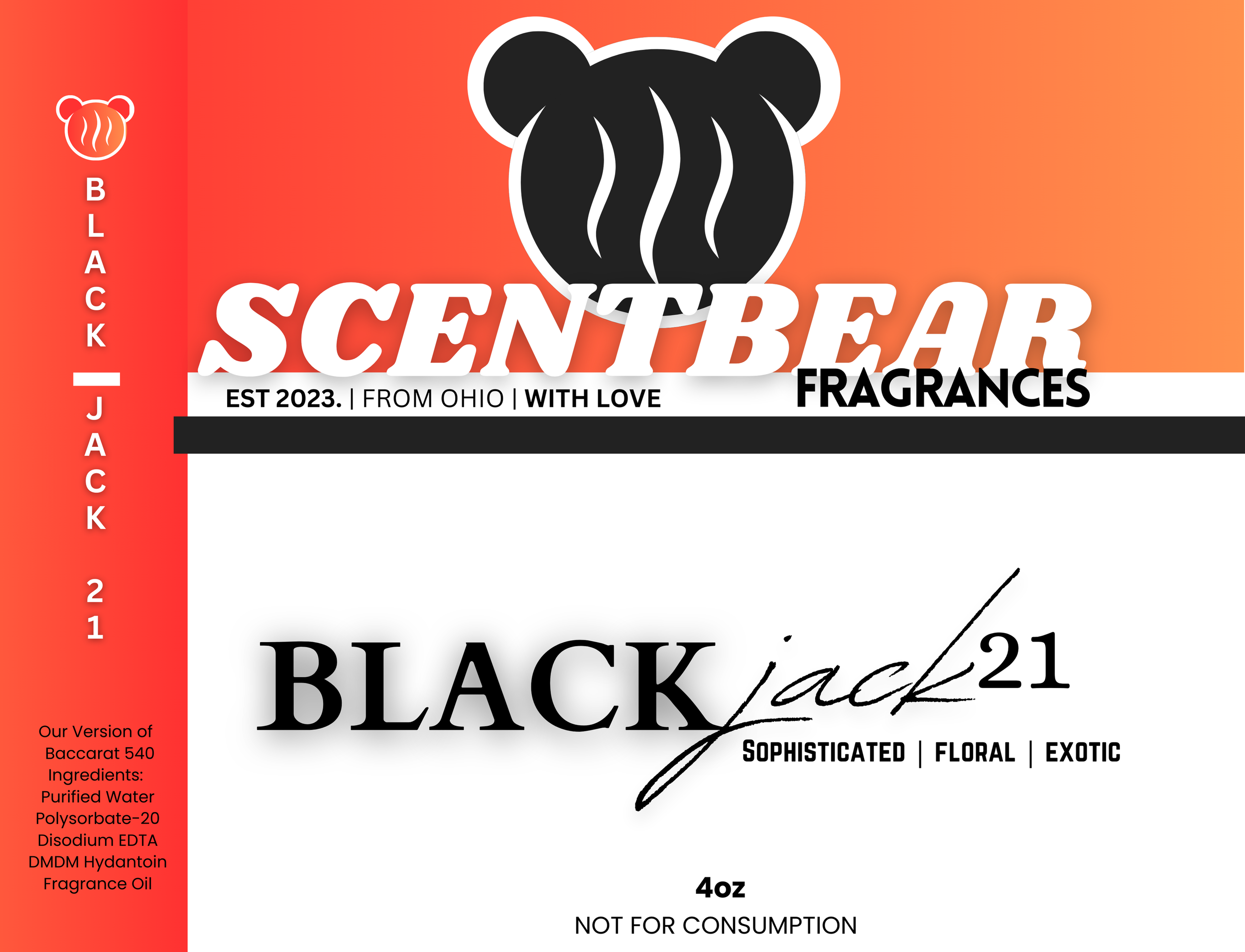 Blackjack 21 Fragrance Spray