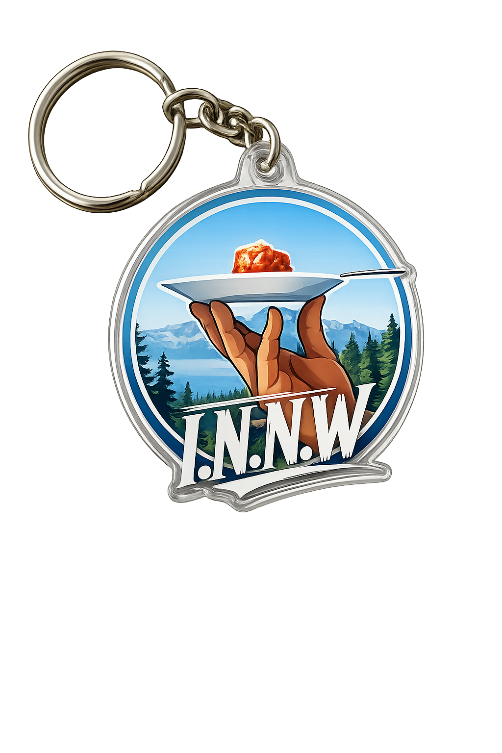 I.N.N.W. Scenic Meatball Keychain