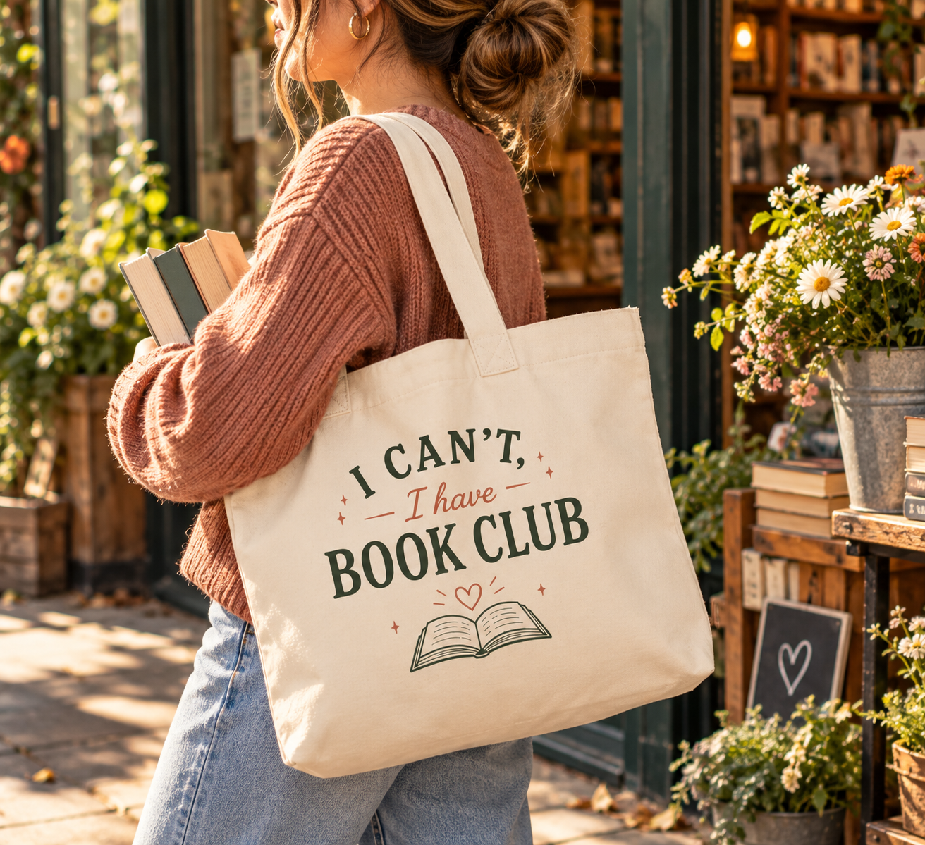 I Can't, I Have Book Club Tote