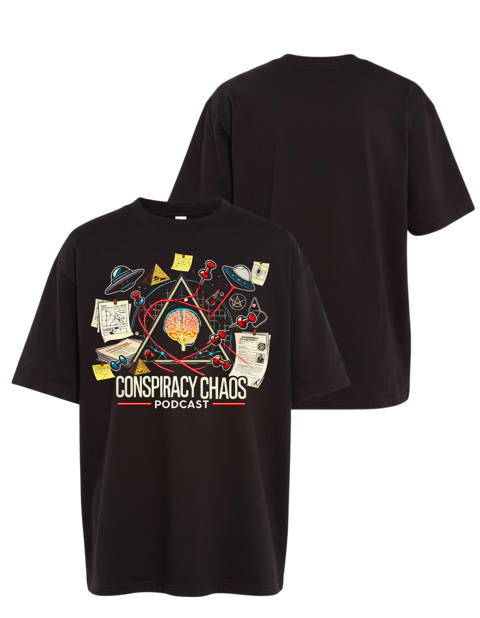 Conspiracy Chaos (Brains) Tee