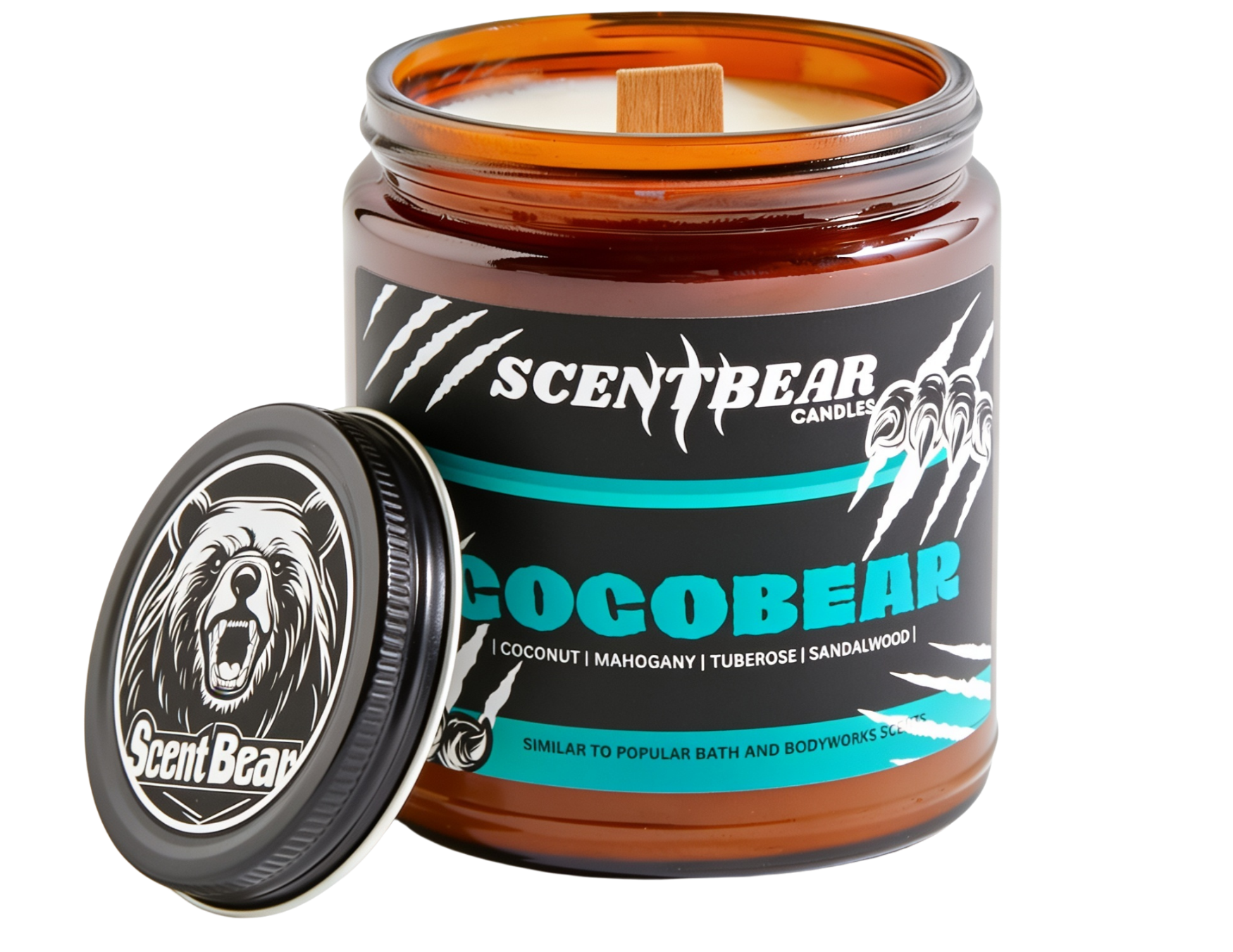 Cocoa Bear Candle