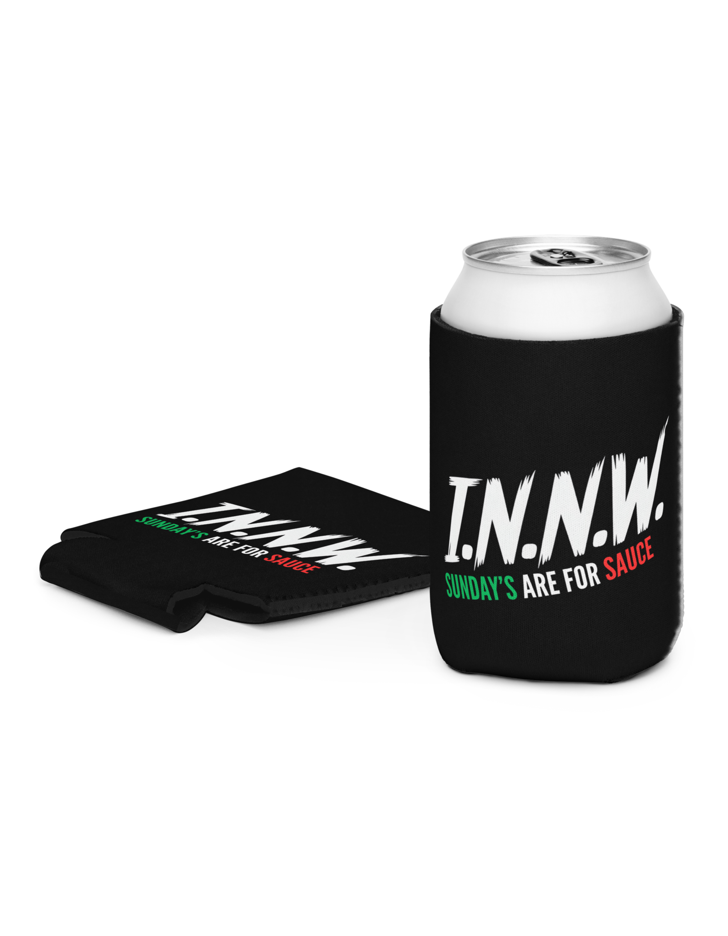 I.N.N.W. “Sundays Are for Sauce” Can Coozie