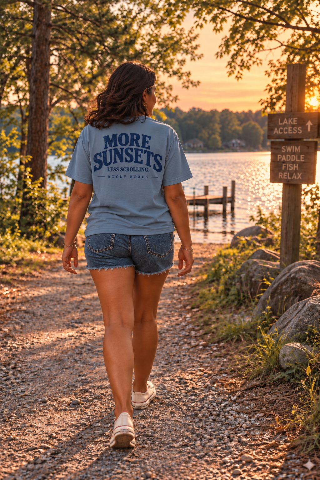 More Sunsets, Less Scrolling Tee