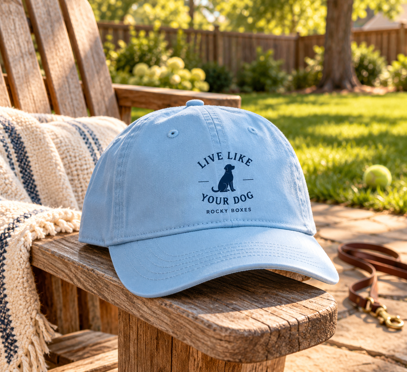 Live Like Your Dog Hat - Blue