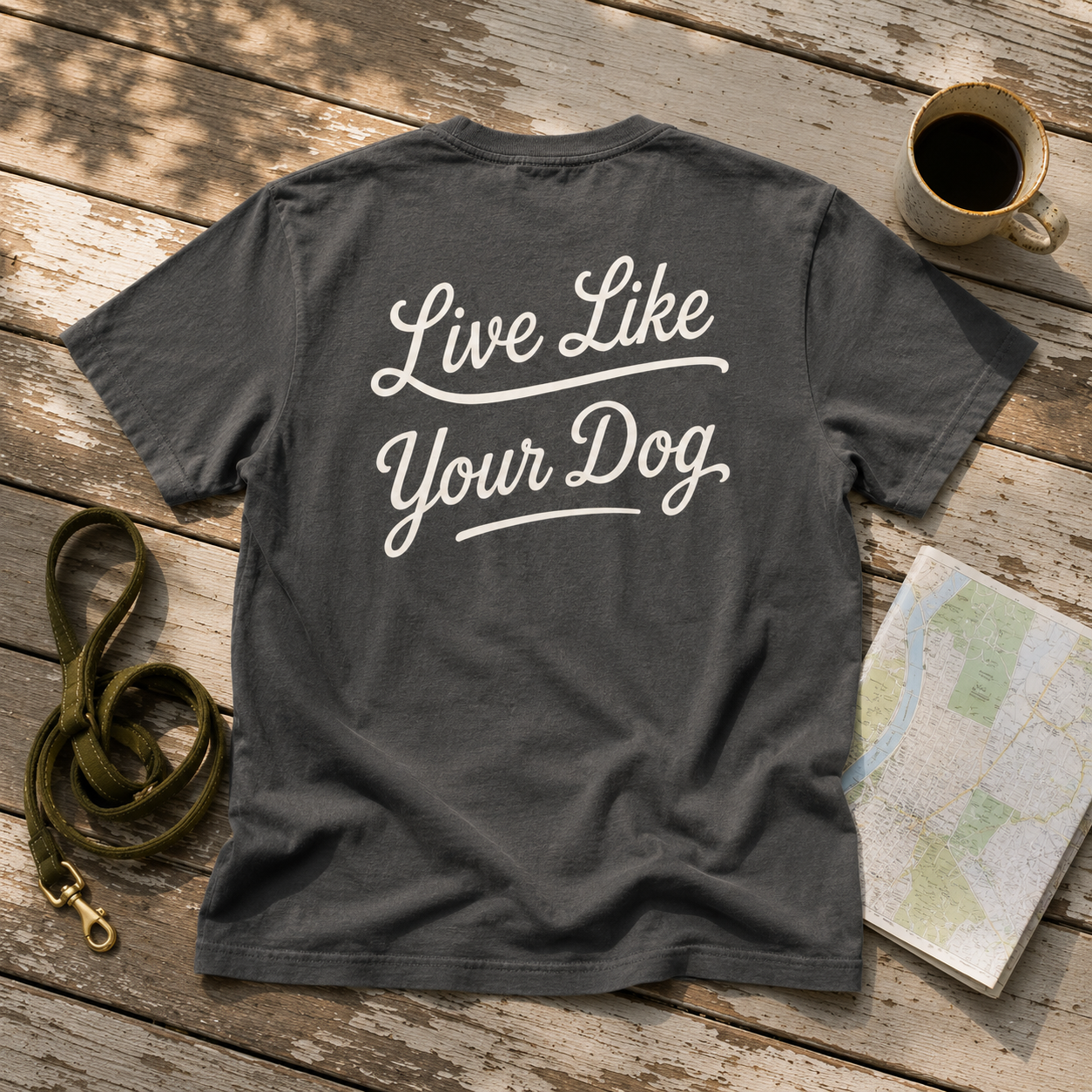The Live Like Your Dog Tee — Pepper
