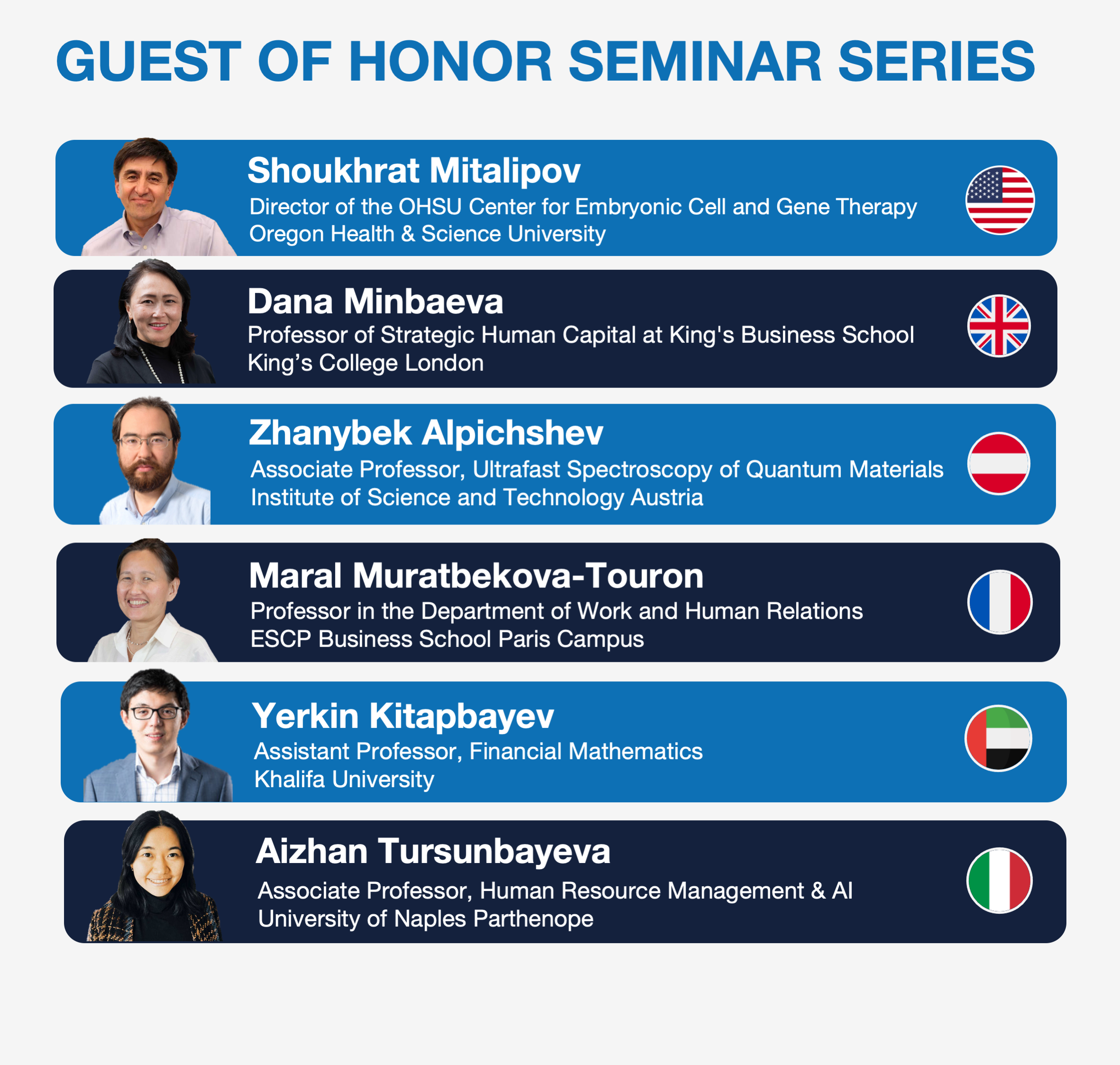 Guest of Honor Seminar Series