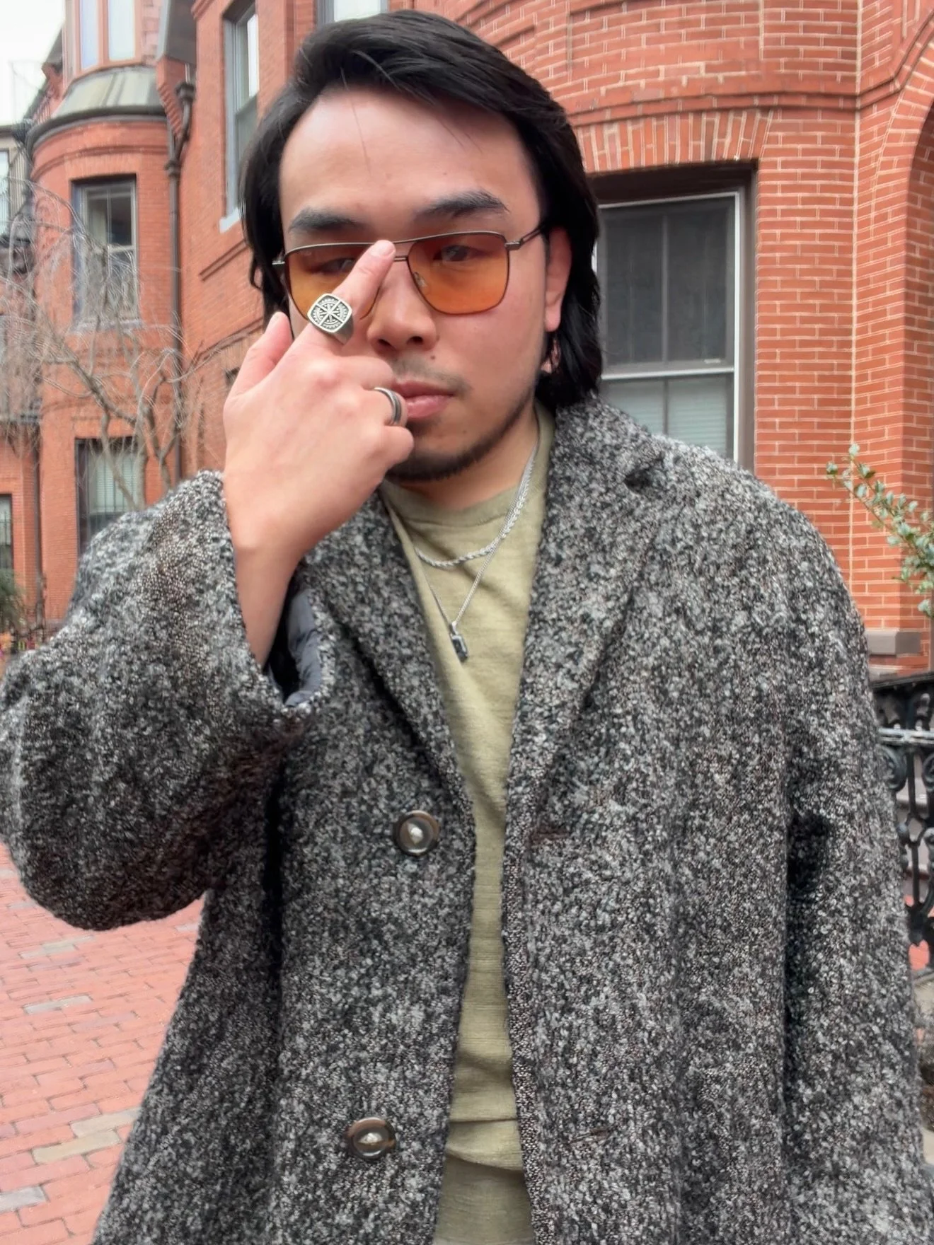 This jacket has sparked my boucle obsession. 🥰

Surprisingly lightweight and breathable, it&rsquo;s more of a spring jacket than a winter one despite how it appears. 

This may or may not have prompted me to add 2 boucle joggers and 1 casual trouser