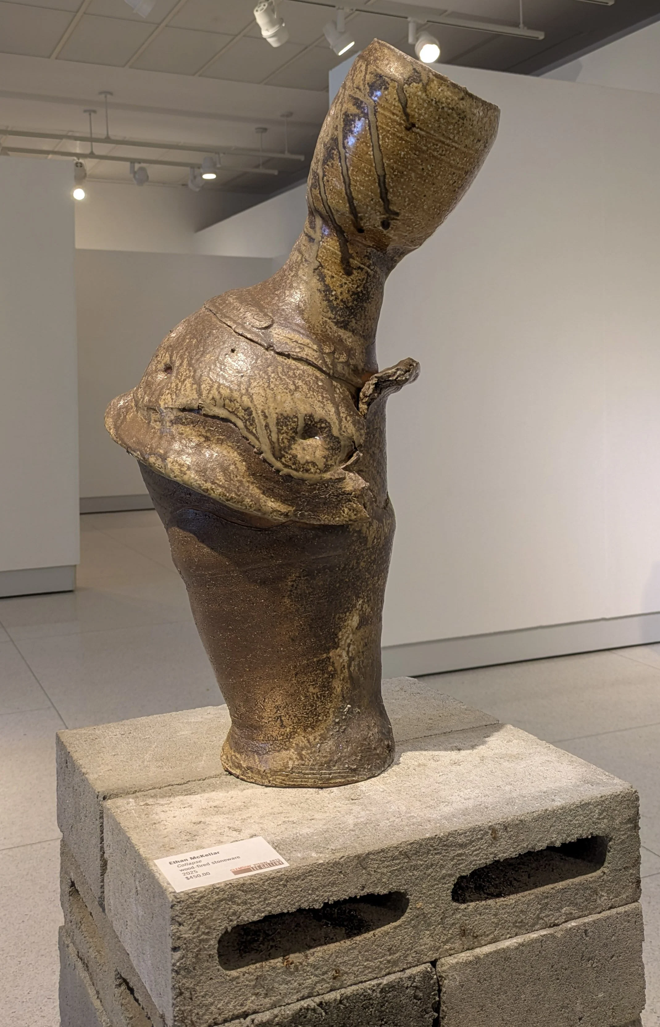 Collapse, Wood-fired stoneware, May 2025