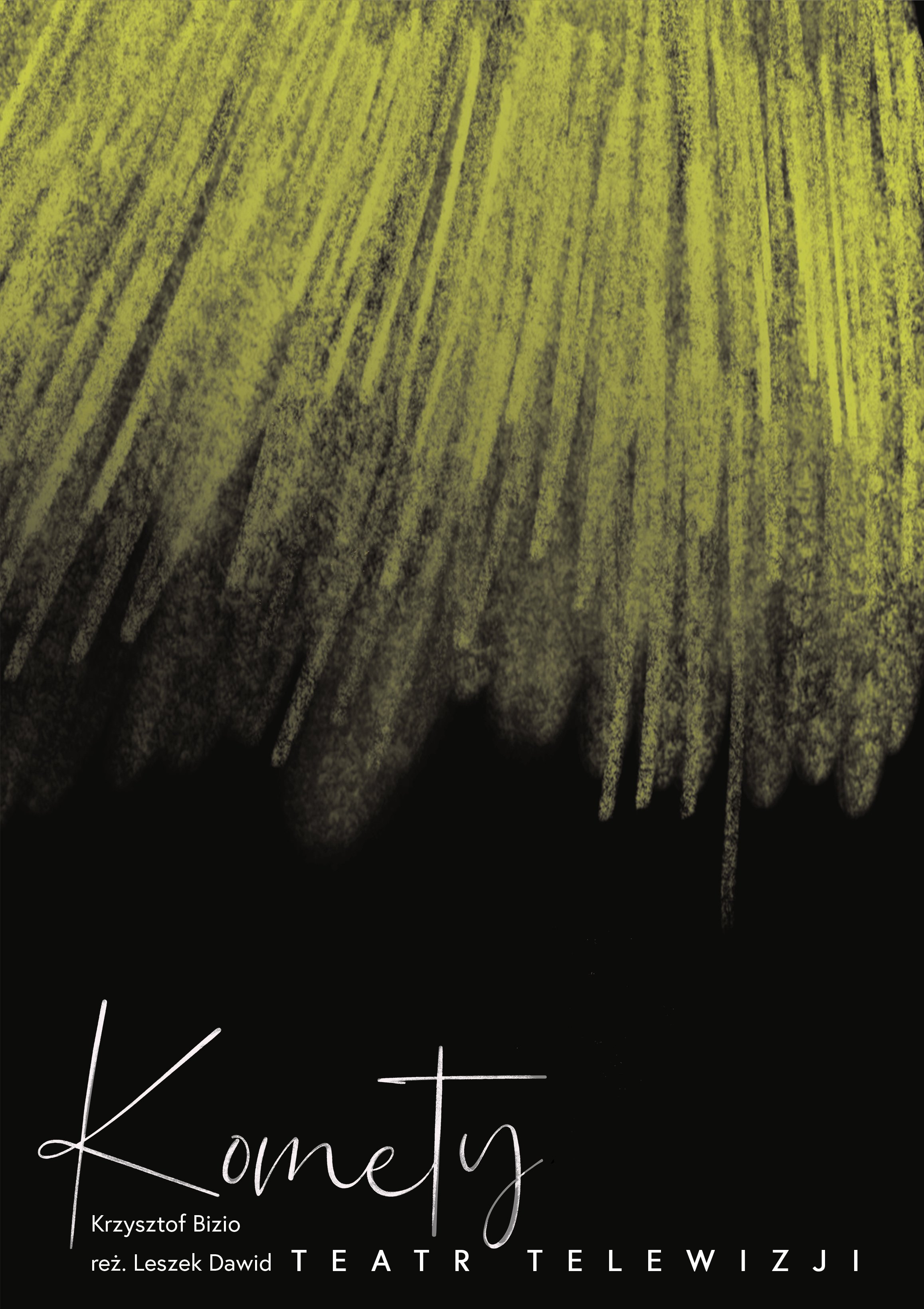 Concept poster inspired by Komety, a play by Krzysztof Bizio. Personal project not related to any official stage production, version 1.