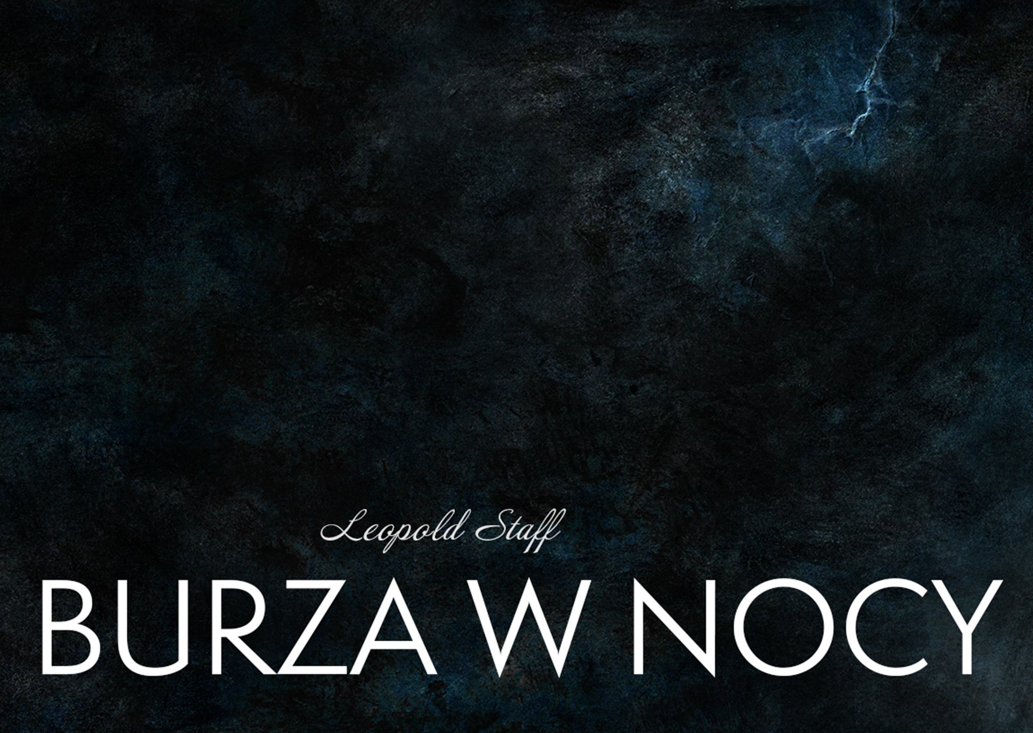 "Storm in the Night" by Leopold Staff. Accordion-style illustration. Designed and illustrated by Katarzyna Maria Kostrzewska