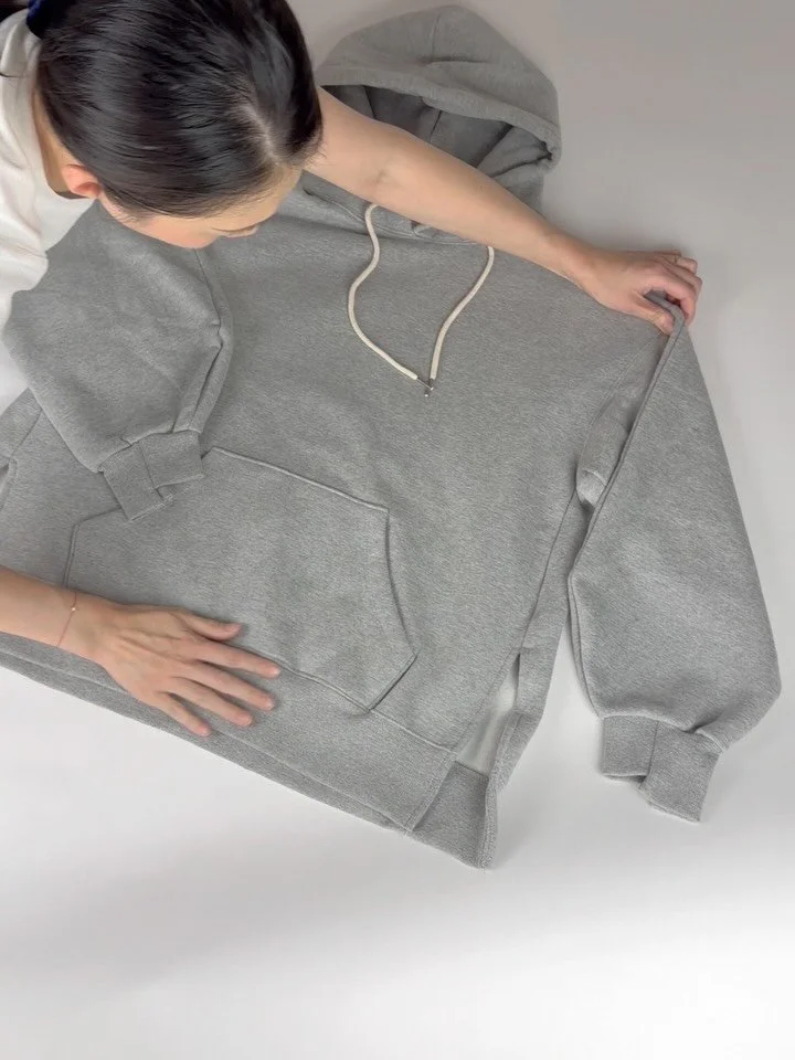 Just want to highlight this incredibly oversized sweatshirt for adults, made from super soft brushed cotton. All the unique details and the silhouette of this piece is incredible. It&rsquo;s not just a sweatshirt, it&rsquo;s a statement piece that wi