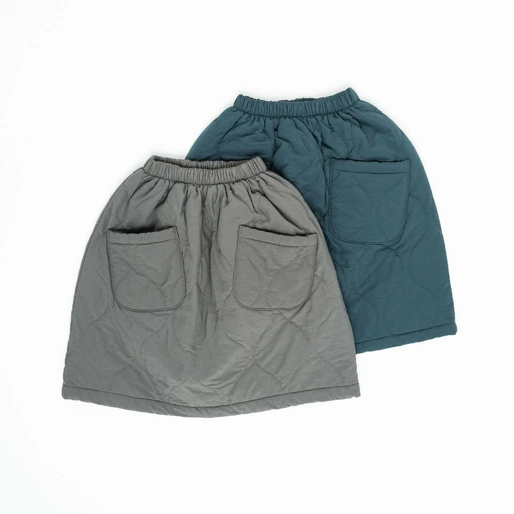 A stylish quilted tulip shape skirt for your little girl ✨