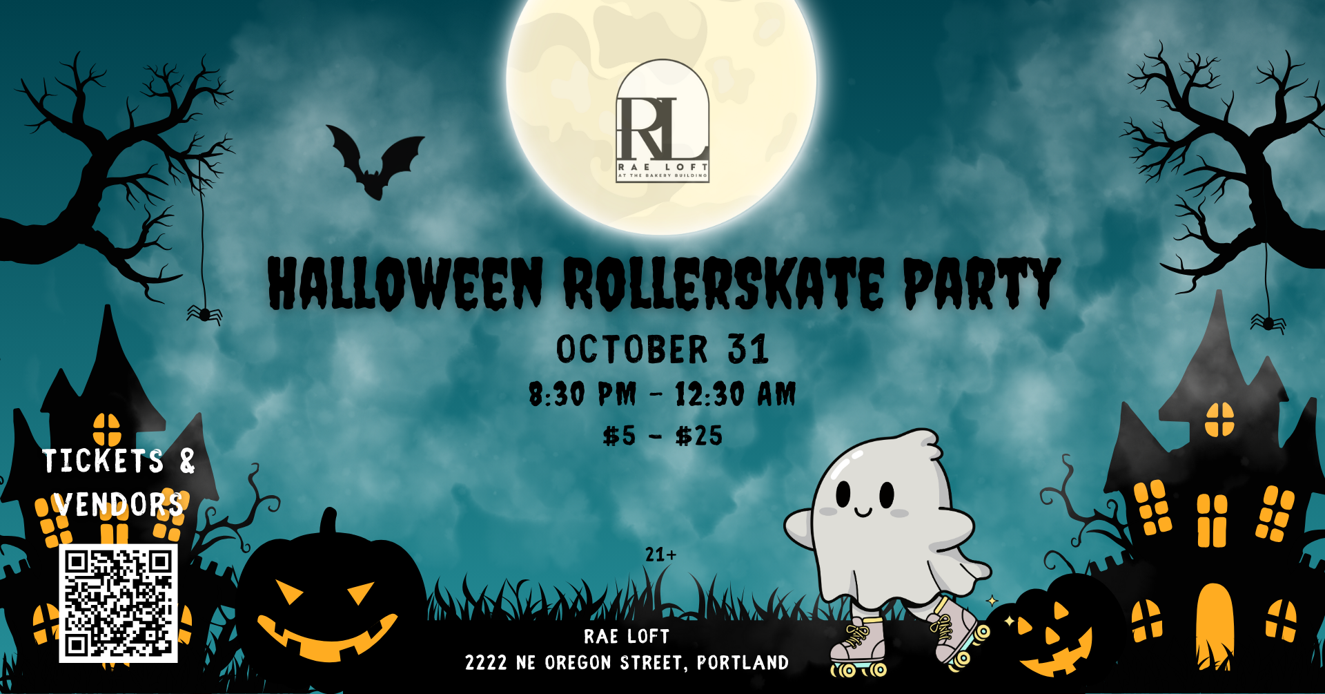 Halloween Rollerskate Party