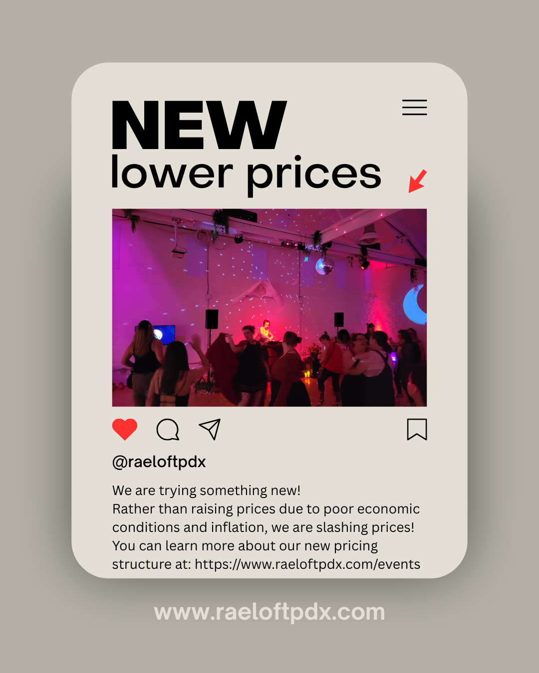 New lower prices