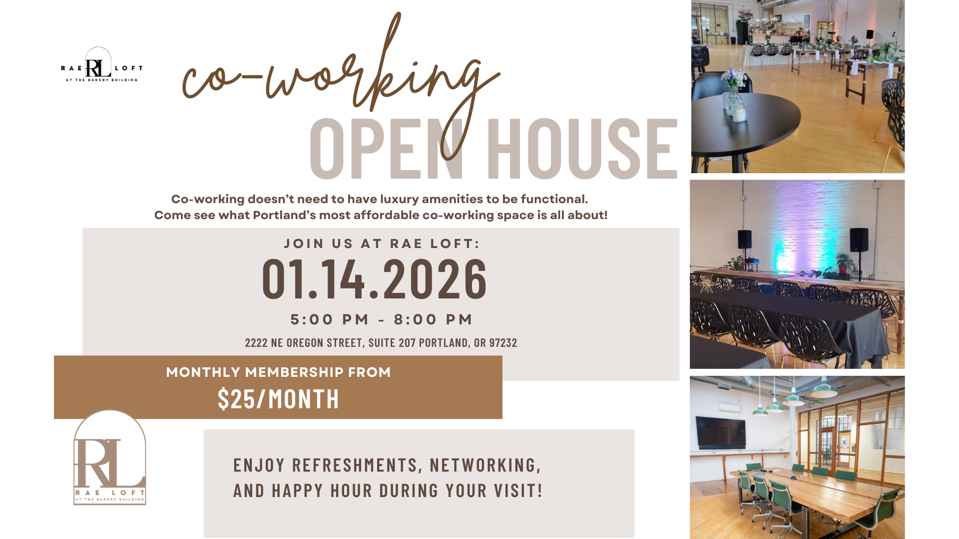 Co-Working Open House at Rae Loft