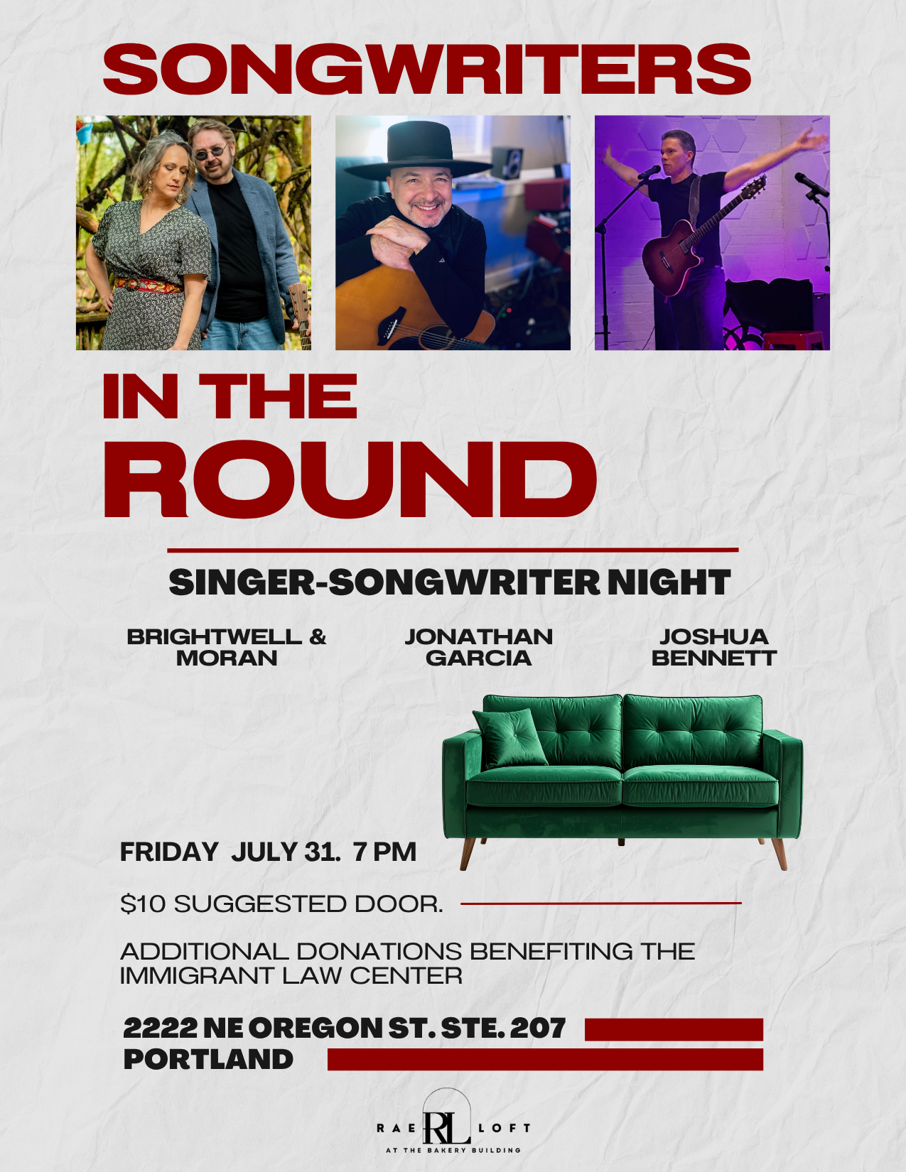 Songwriters In The Round - tonight!