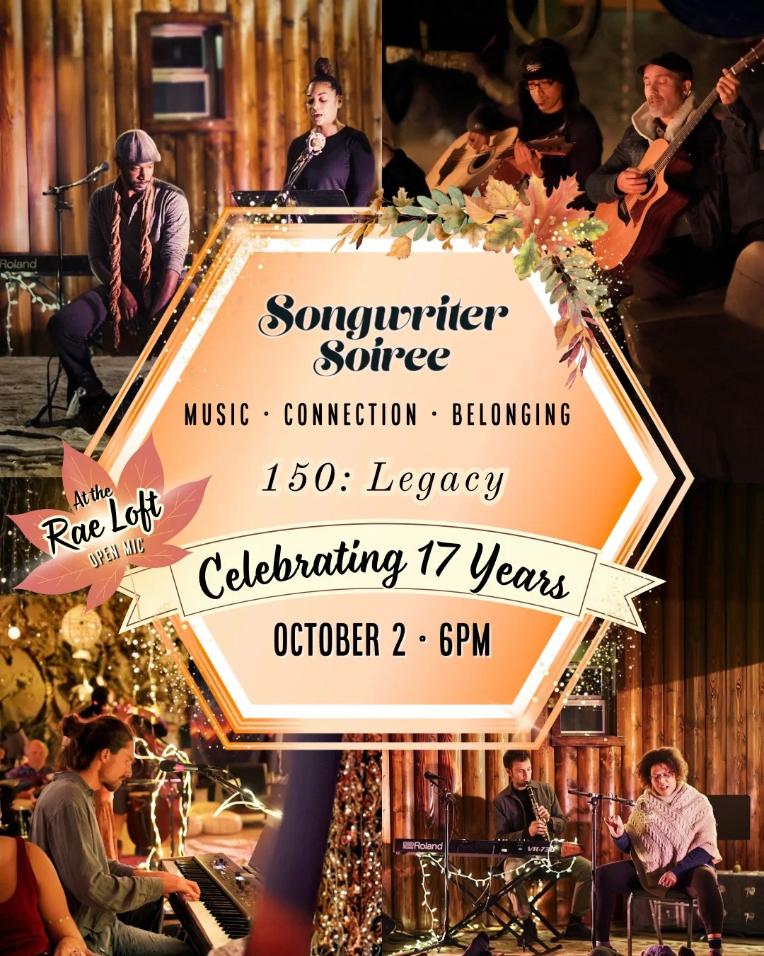 Songwriter Soiree 150: Legacy (and birthday party)