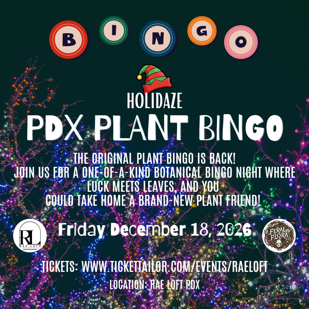 PDX Plant Bingo: Holidaze