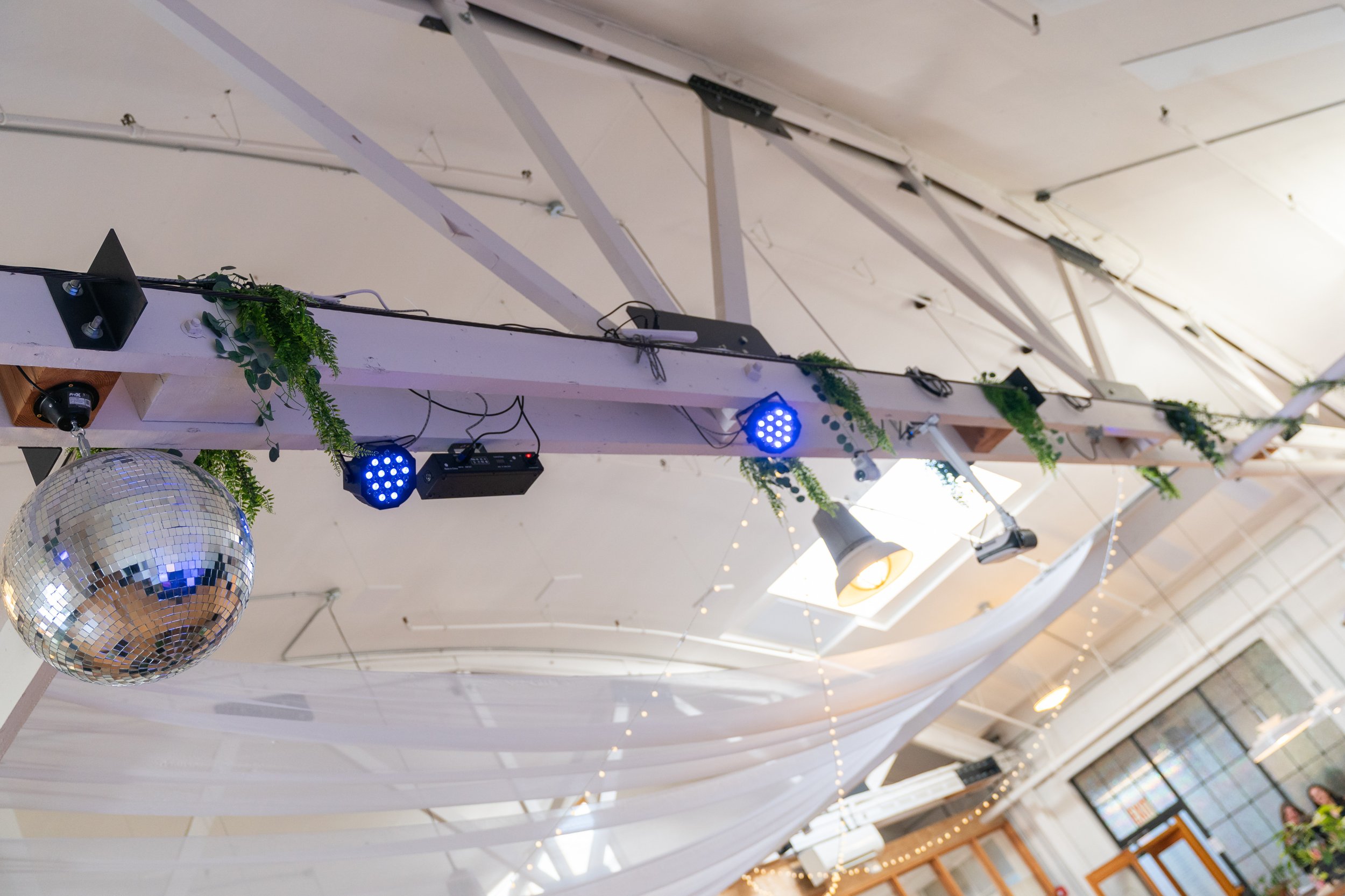 Available stage lighting included with each rental package