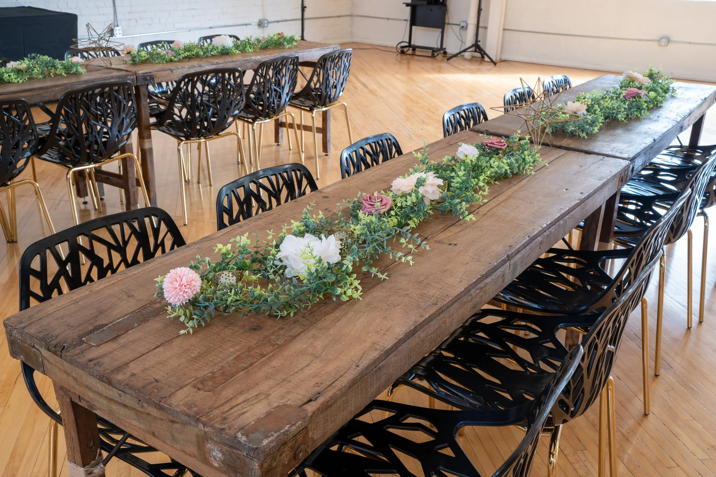 Rustic and Antique Indian Wedding Tables