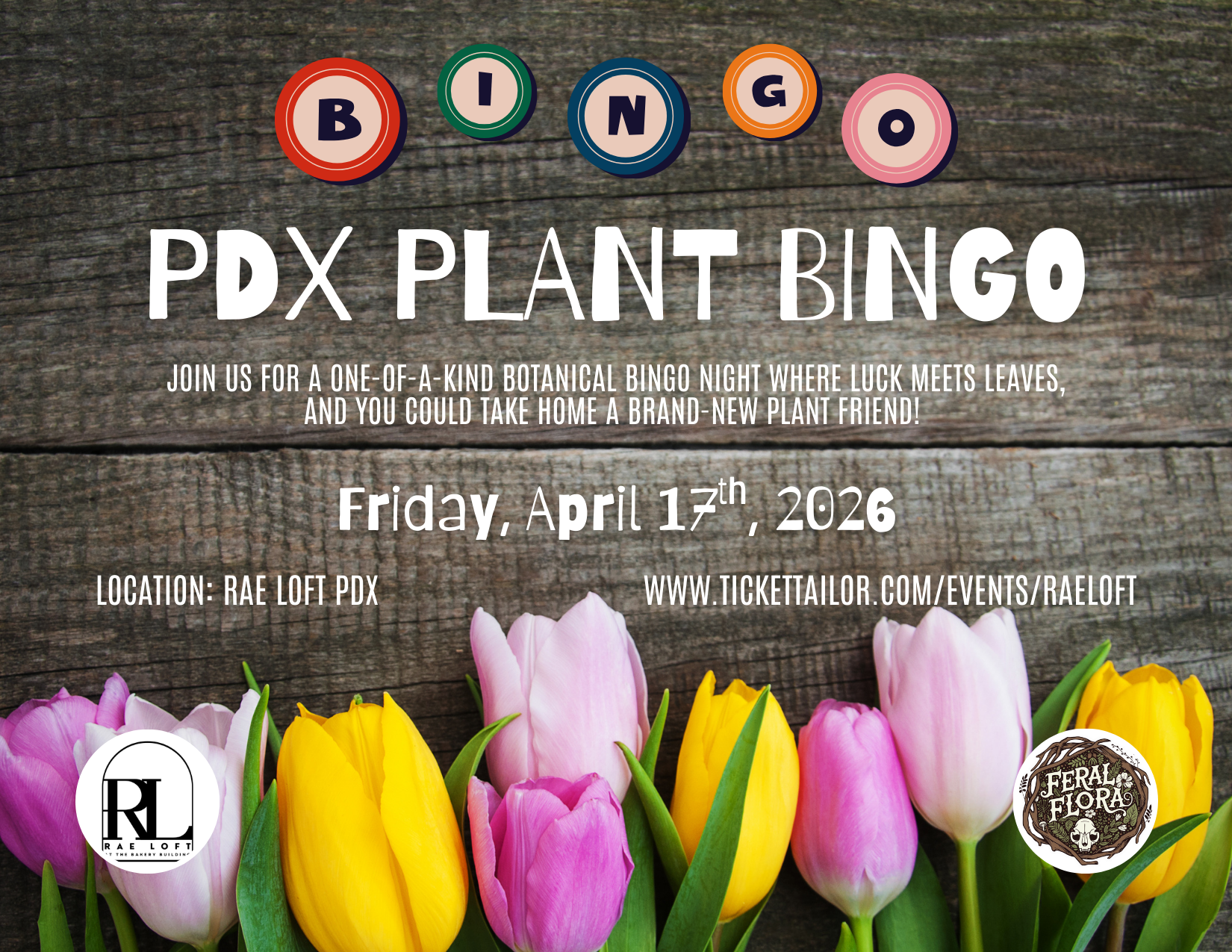 Plants, Bingo, Night, Portland, Plant, Houseplants, Shop, Win, Winner, Botanical, Luck, Leaves, Rae Loft, Feral Flora