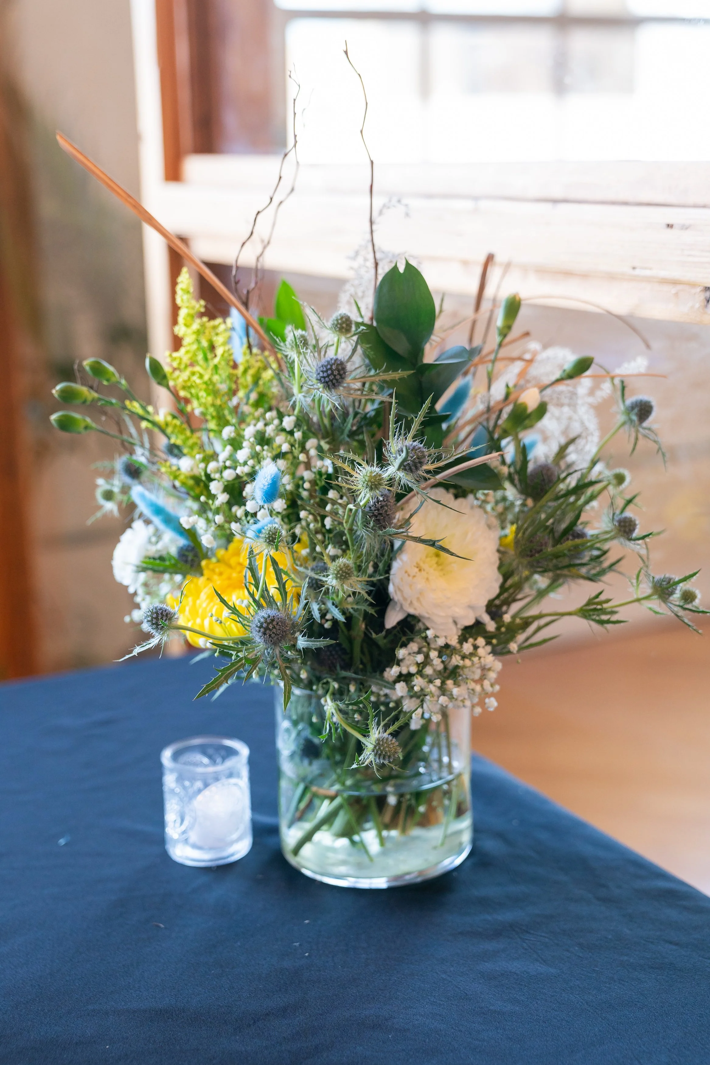 Floral arrangement available by Rae Loft