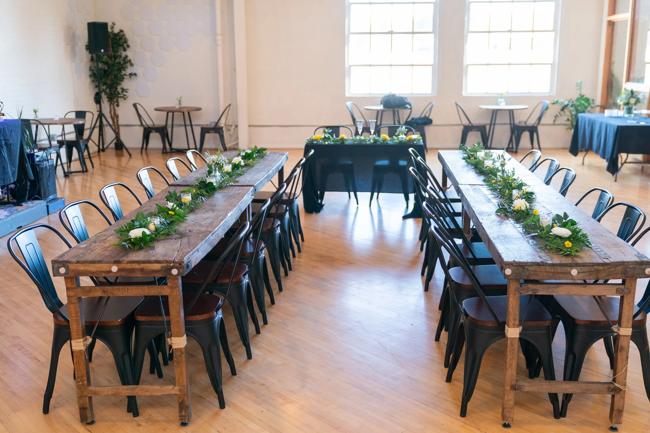 Small elopement set up