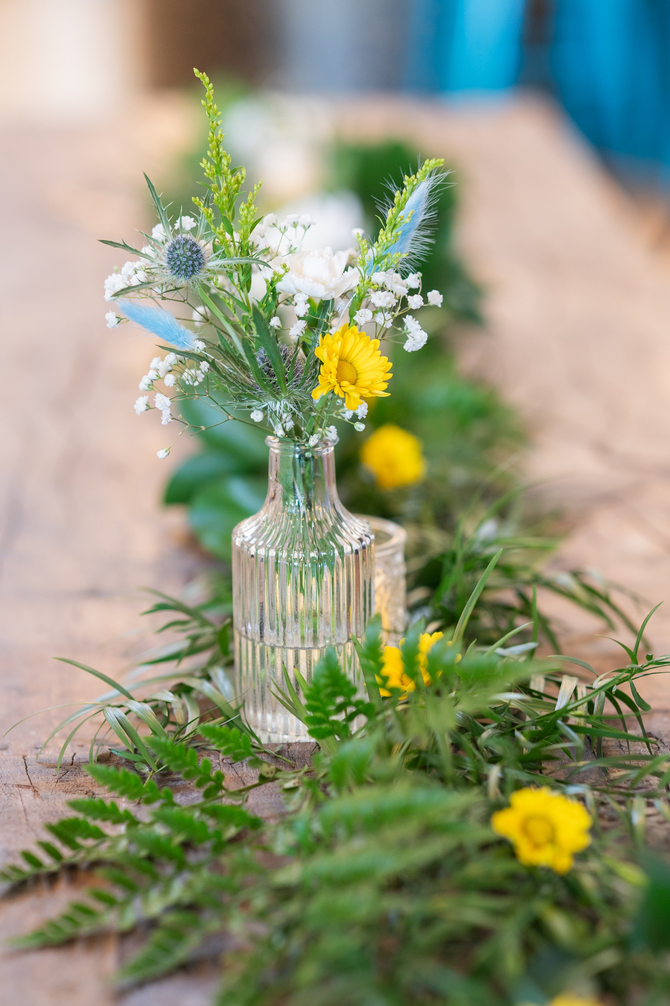 Available bud vases for elopement package and weddings