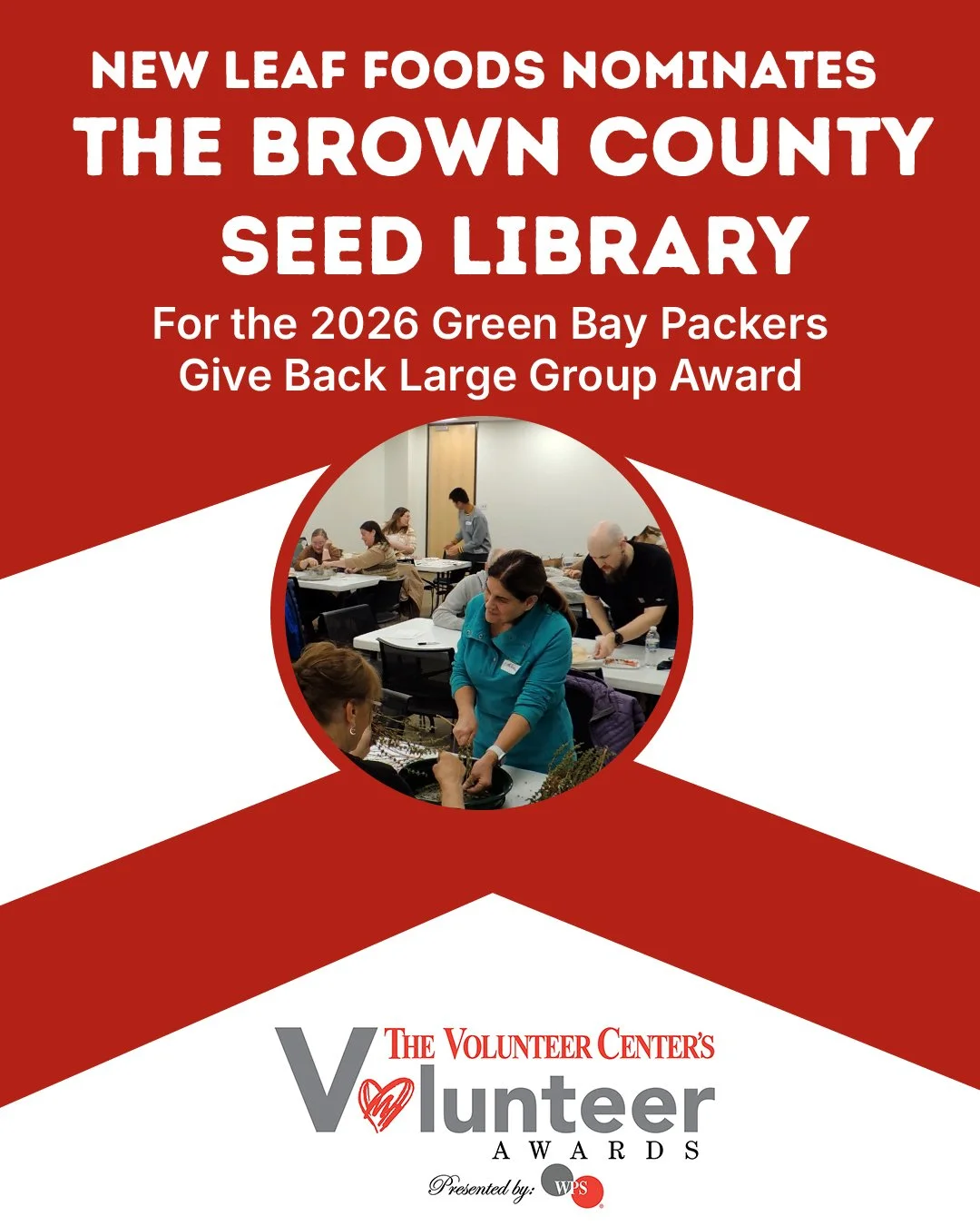 The Seed Library brings free seeds to our community. This award encompasses every volunteer who has contributed from leaders to seed packers.
