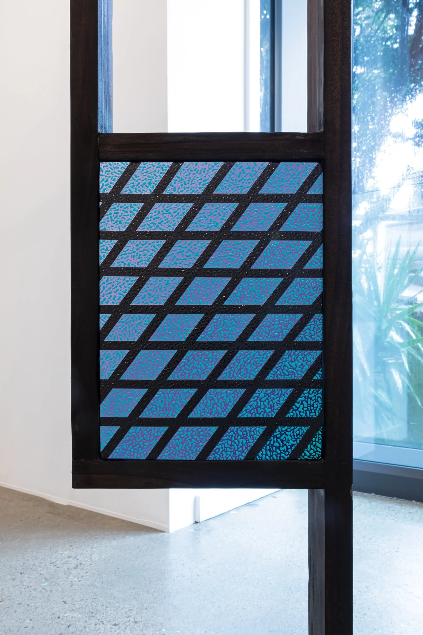 Vector, 2025, acrylic on board, 150 × 200 mm 