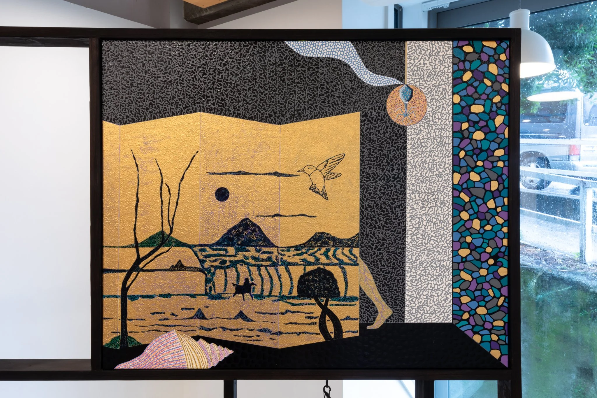 Passage, 2025, acrylic on linen, 760 × 615 mm