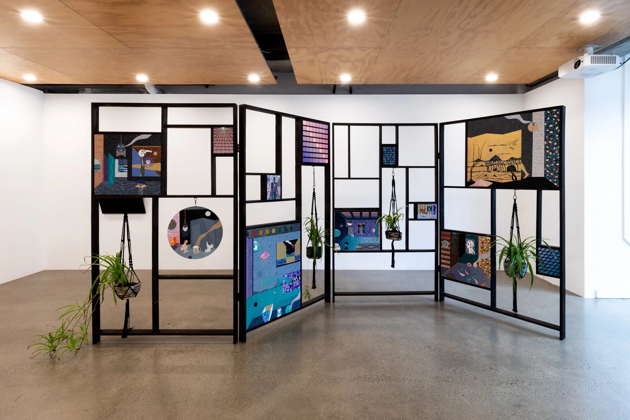 Installation view Anatomy of a Screen, Arie Hellendoorn