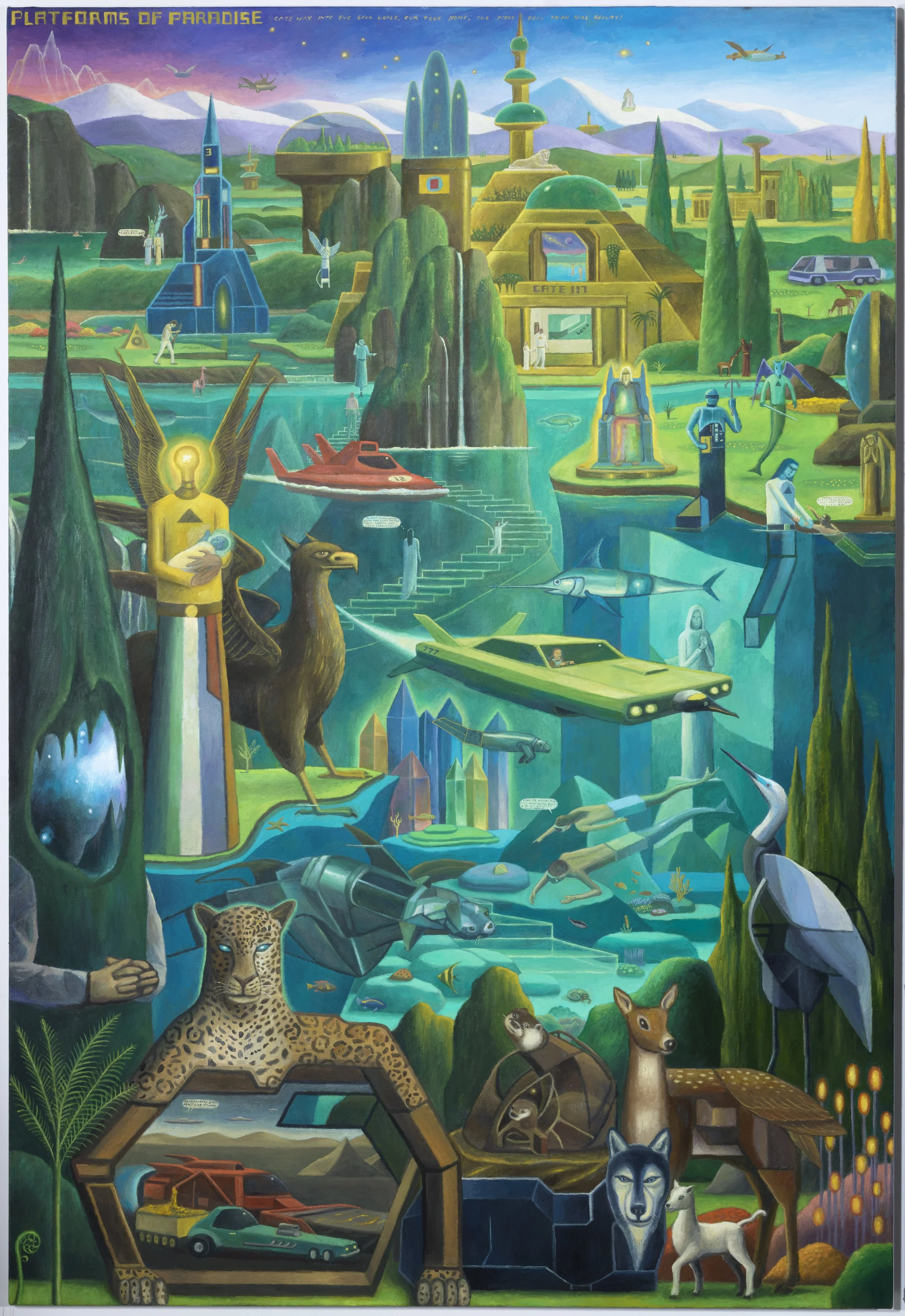 Matt Hunt, Edge of Eternity, 2025, Oil on canvas, left panel 