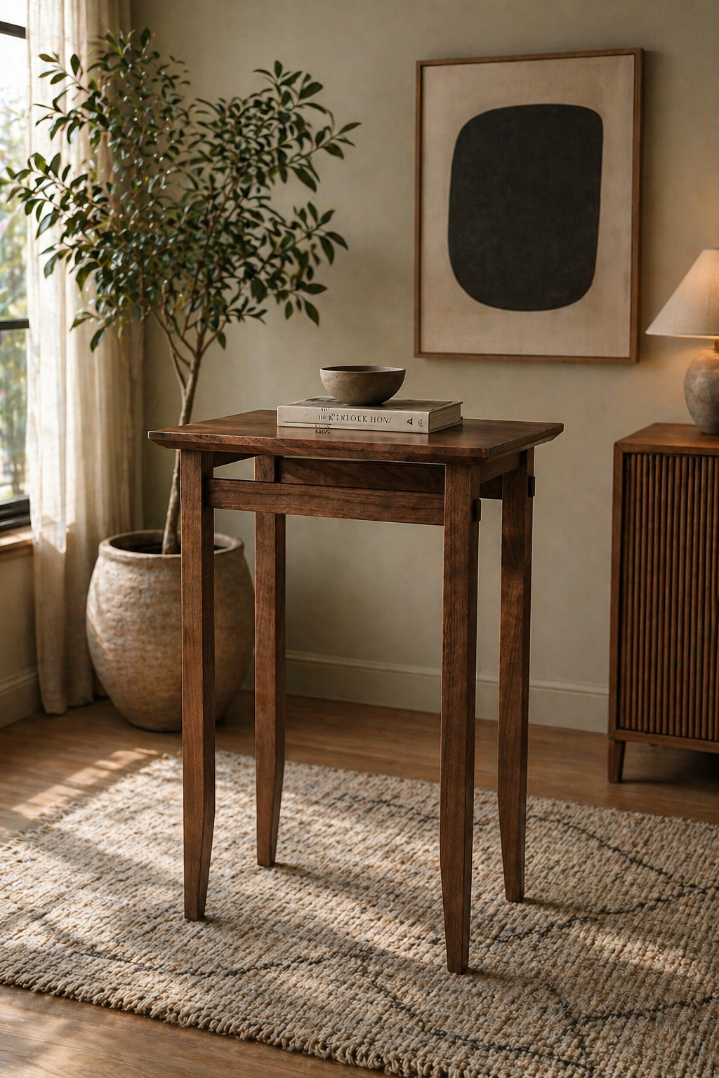 Black Walnut Entry Table