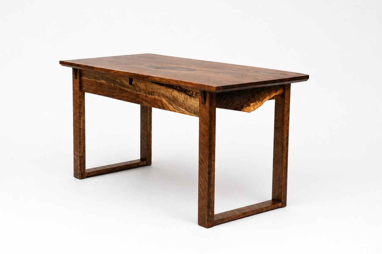 Figured Black Walnut Galaxy Desk