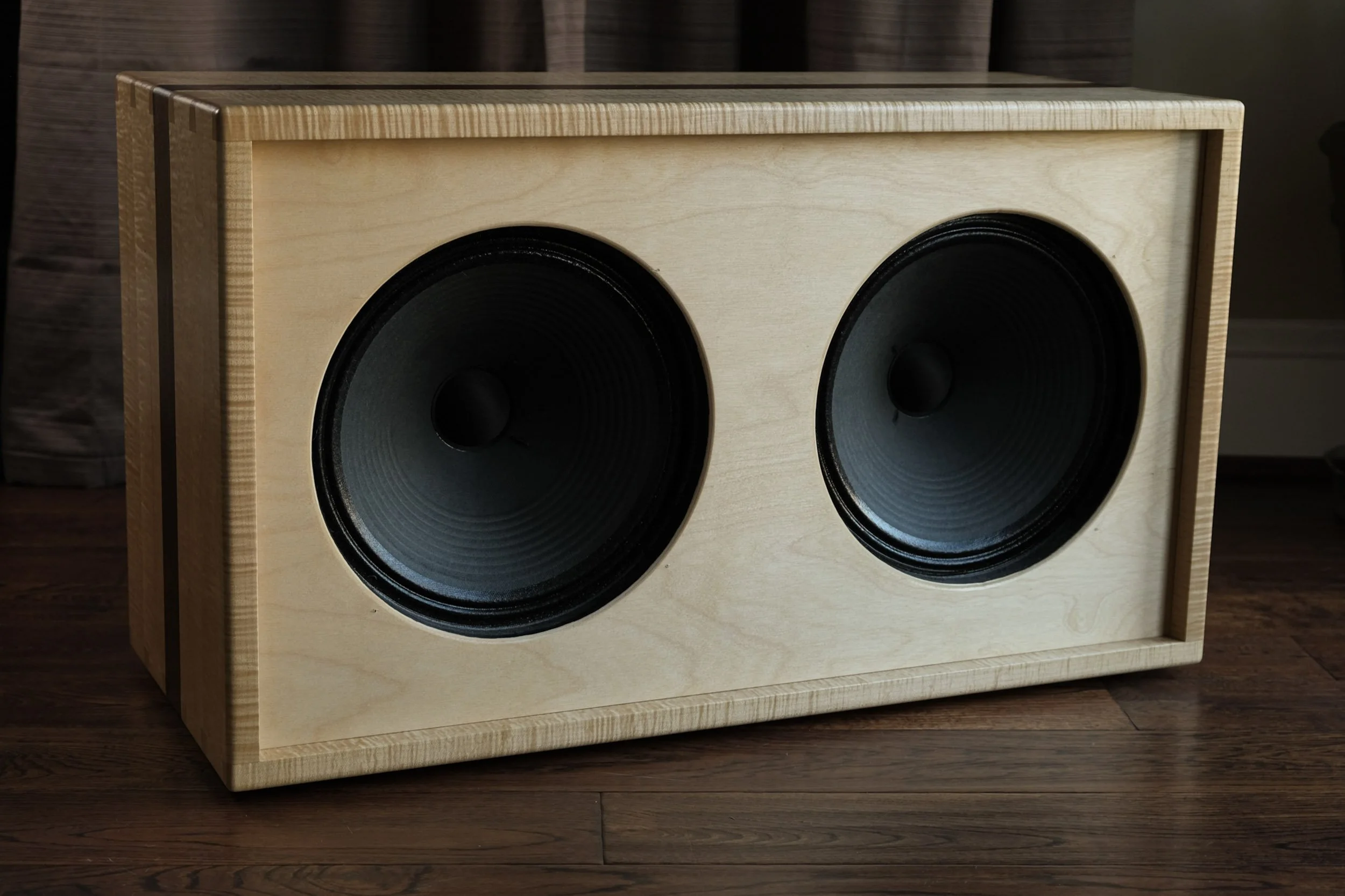 Custom Curly Walnut Speaker Cabinet 2x12