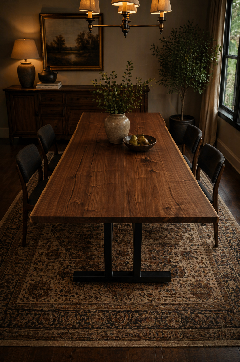 Black Walnut Live Edge Dining Table