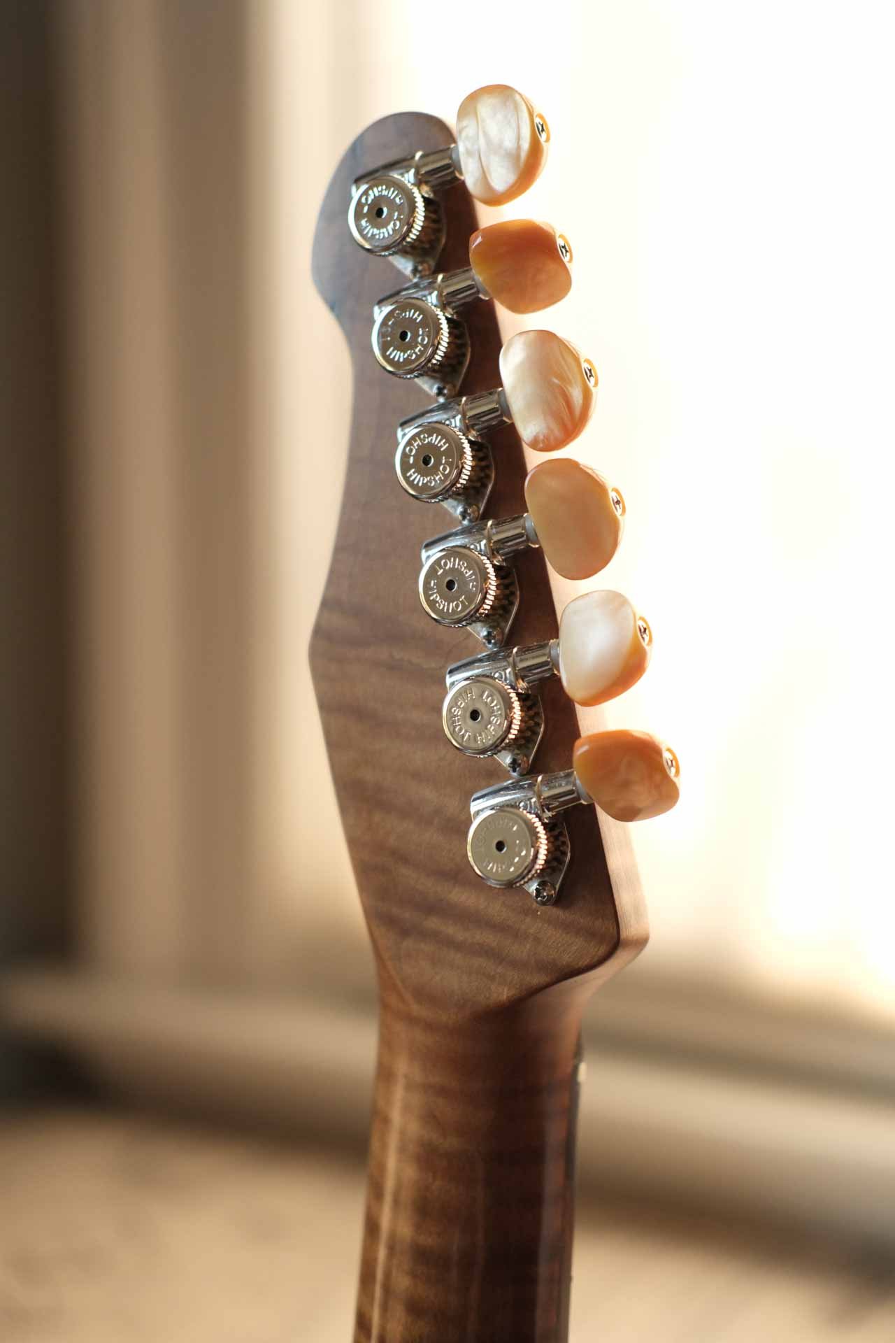 Von Boyle Custom Curly Maple Super Strat Style Electric Guitar with 3 Humbuckers