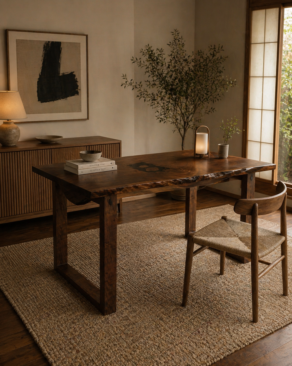 Black Walnut Live Edge Desk